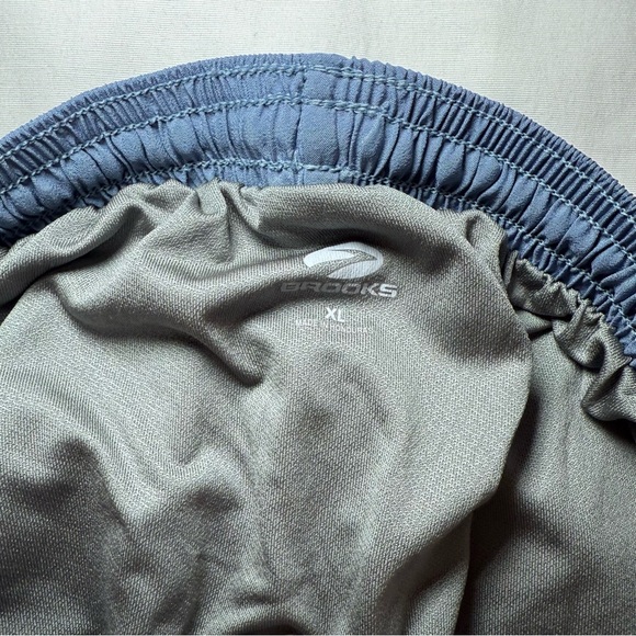 Brooks Athletic Lined Shorts Womens Size XL Blue 3.5” Inseam Running Walking - Picture 3 of 6